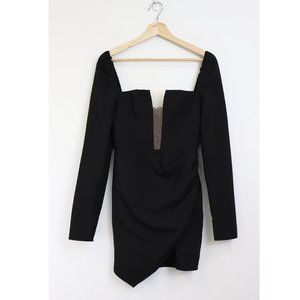 Michael Costello x Revolve Deep V Mini Dress Small